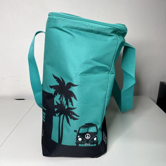Lot 2x Trader Joe’s Large Reusable Insulated Cooler Bag Shopping Tote Teal Black - Picture 10 of 11
